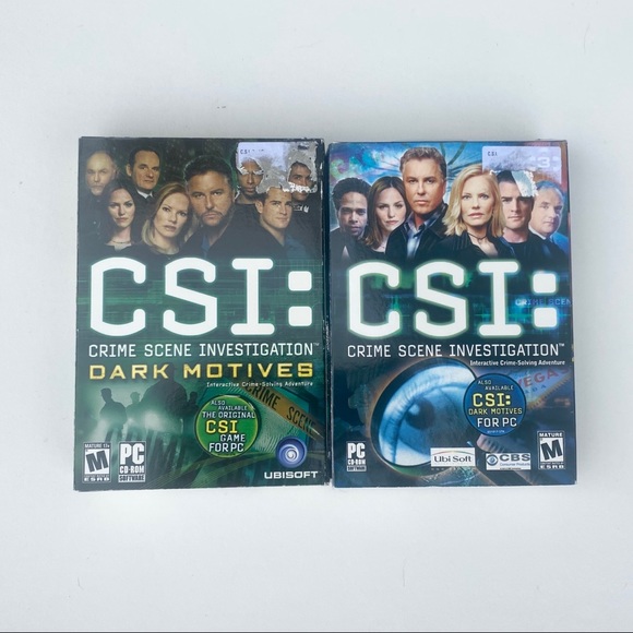 โผ๏ธLAST CHANCE ๐2/$20 Set of 2 PC Games CSI Forensic Crime Mystery Games - Picture 2 of 9